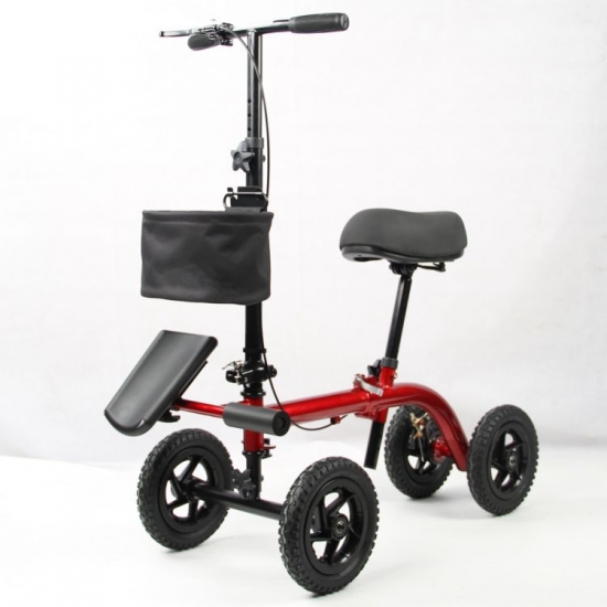 Knee Scooter With Padded Seat