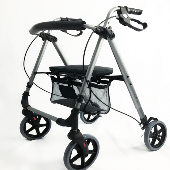 Lightweight Walker With Seat And Wheels